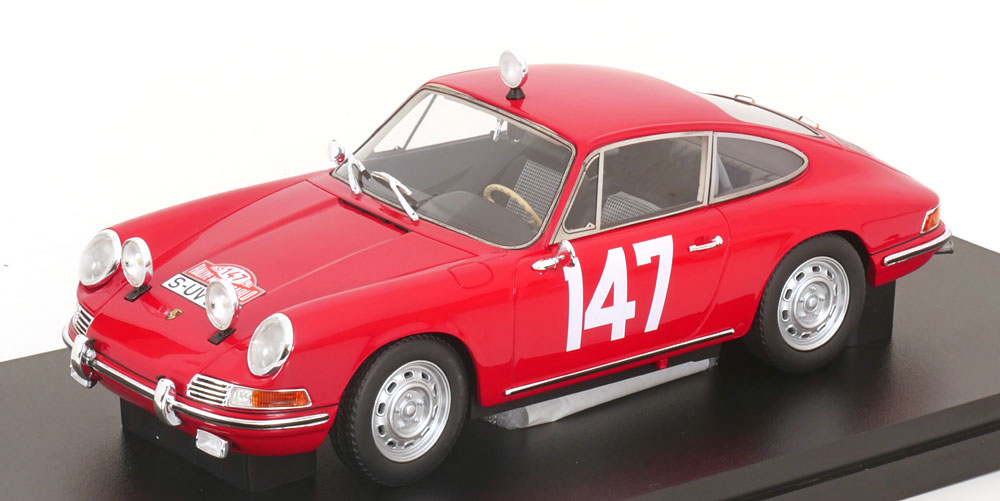 1:18 PORSCHE 911 No 147  Rally Monte Carlo, Falk/Linge (1965) - MXL1607-031