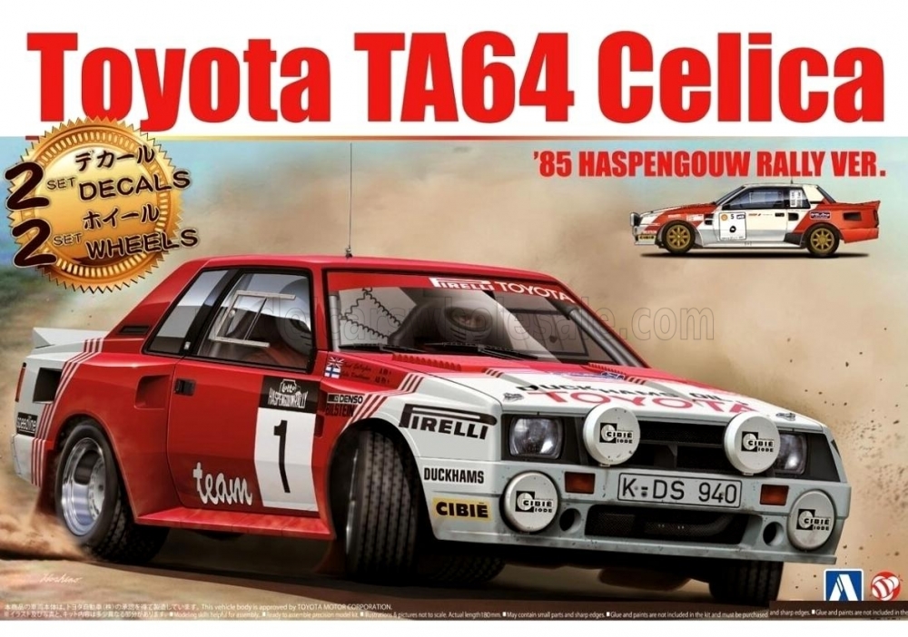 1:24 Сборная модель TOYOTA Celica Twin-cam Turbo N1 Rally Haspengouw (1985) F.Gallagher - J.Kankkunen - B24021