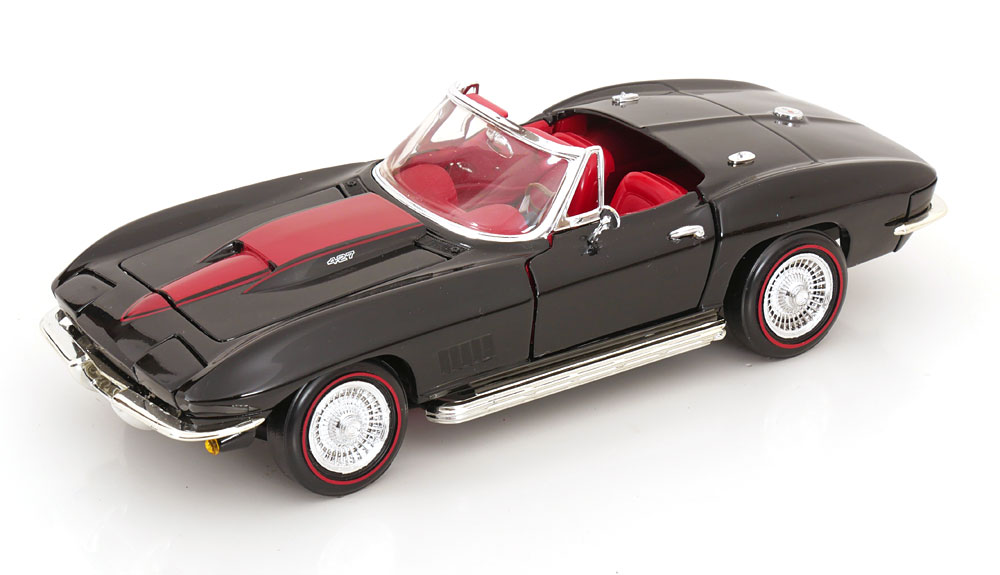 1:18 CHEVROLET Corvette L-71 Roadster (1967), black red - 7445