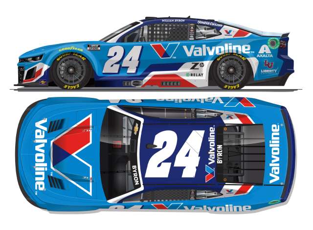 1:64 Chevrolet #24 William Byron *Valvoline* blue/white/red 2025 - C242565VALWB