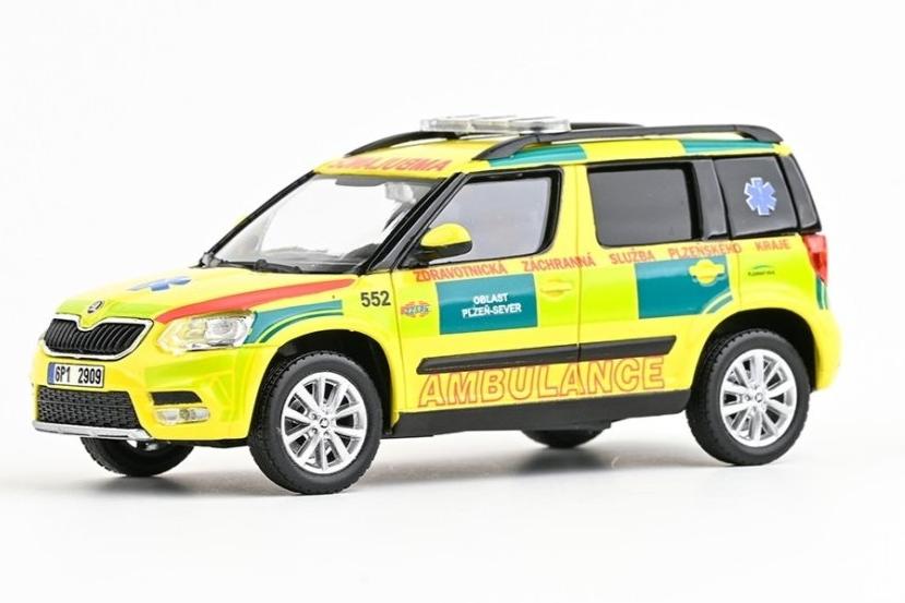 1:43 SKODA Yeti FL (2013) Служба скорой медицинской помощи Пльзеньского региона - 031XO11