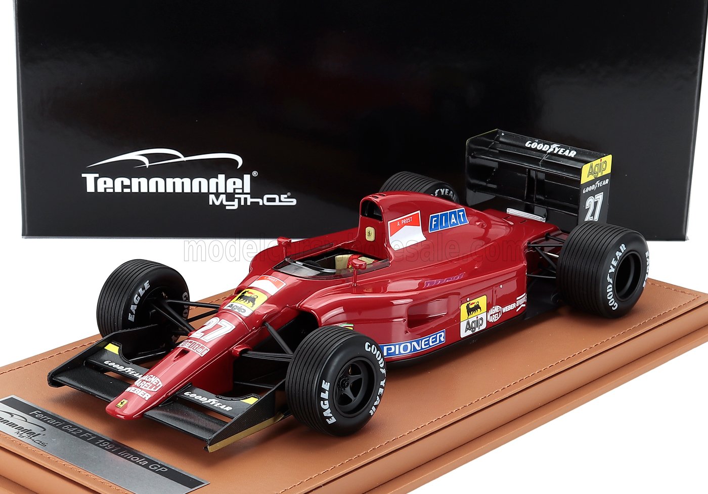 1:18 FERRARI F1 642 №27 Imola Gp With Rain Tires (1991) Alain Prost, Red Black - TM18-392D