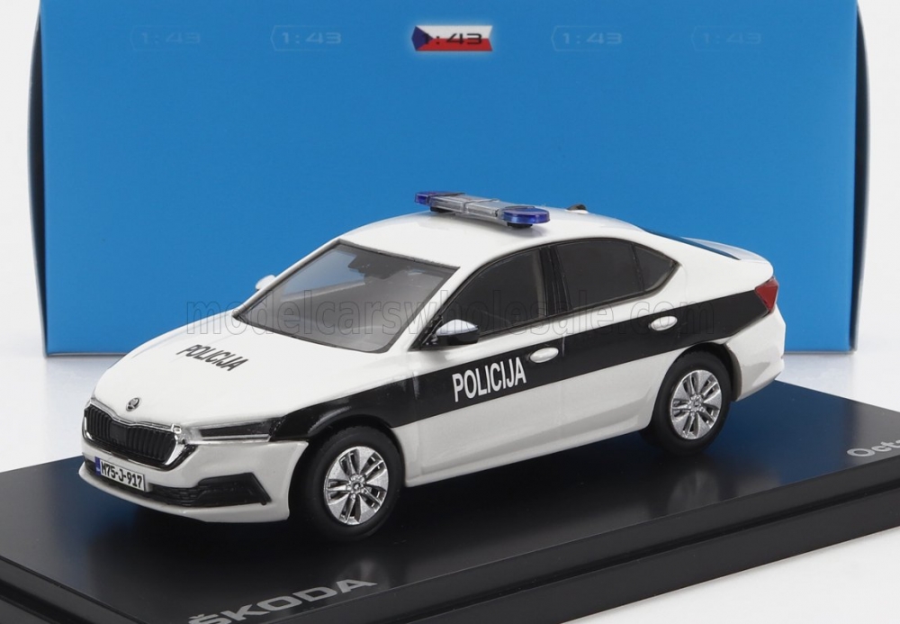 1:43 SKODA Octavia Iv Bosnia Police (2020), White Blue - 036XA02