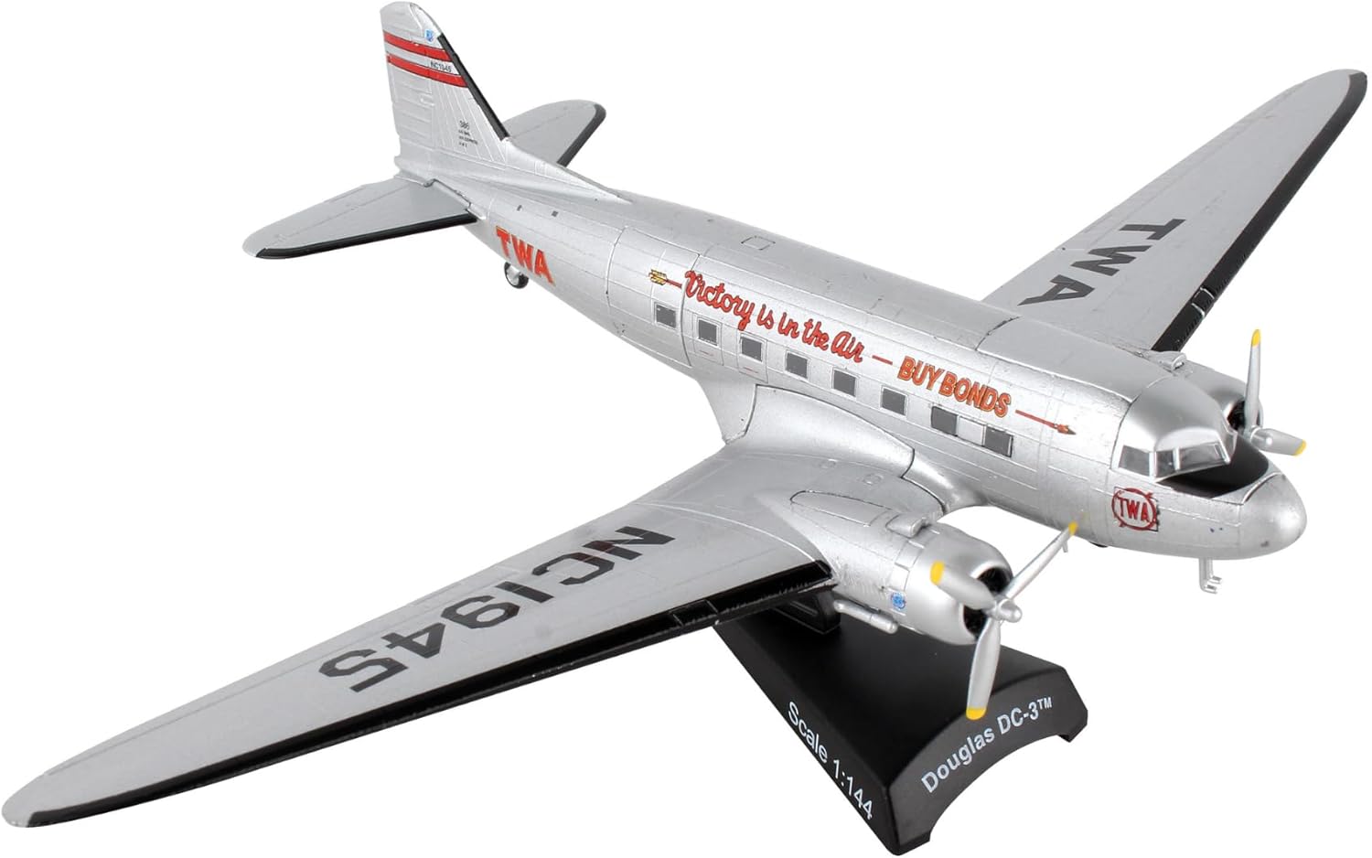 1:144 McDonnell Douglas DC3: TWA (Trans World Airlines) - 817346025075