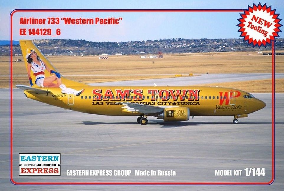 1:144 Сборная модель Авиалайнер Boeing 737-300 (Western Pasific) - 144129-6