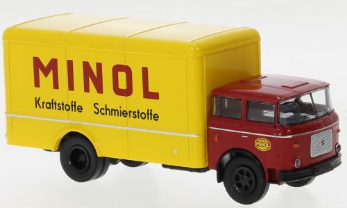 1:87 SKODA Liaz 706 фургон Minol (1970), красный - 71860