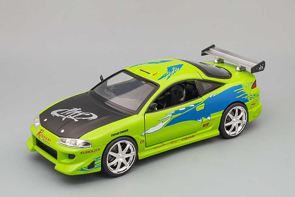 1:24 MITSUBISHI Eclipse Fast & Furious (Форсаж) (1995), green - 97603