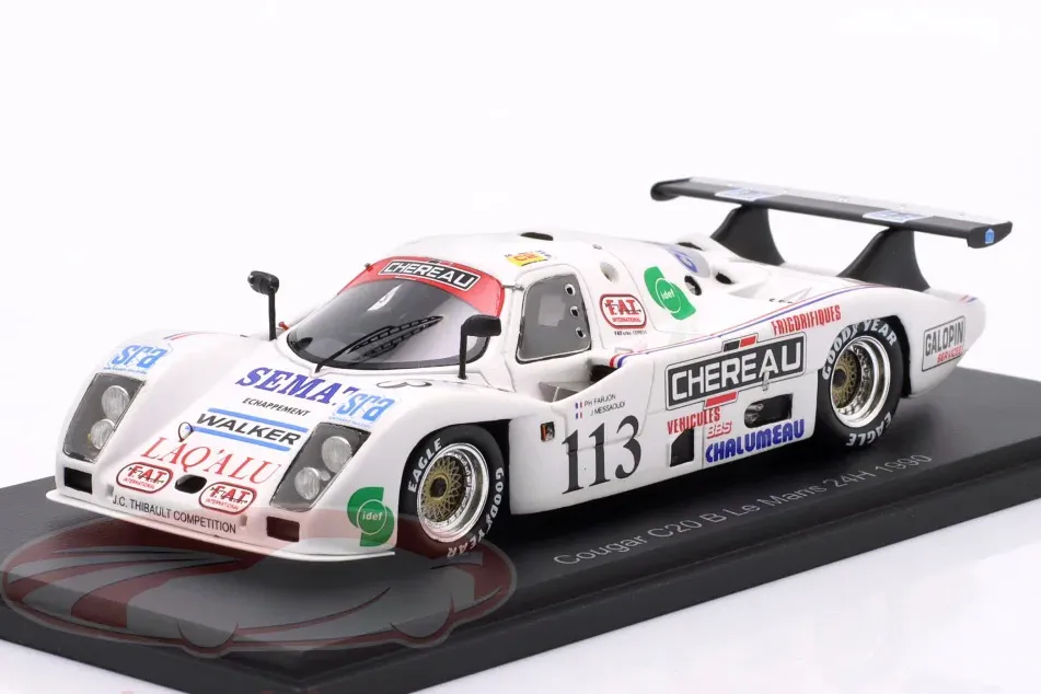 1:43 Cougar C20 B №113 24h LeMans Jean Messaoudi, Philippe Farjon (1990) - S9511