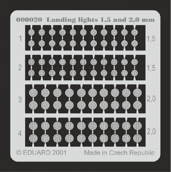Инструмент Landing lights 1,5 and 2mm - 00020