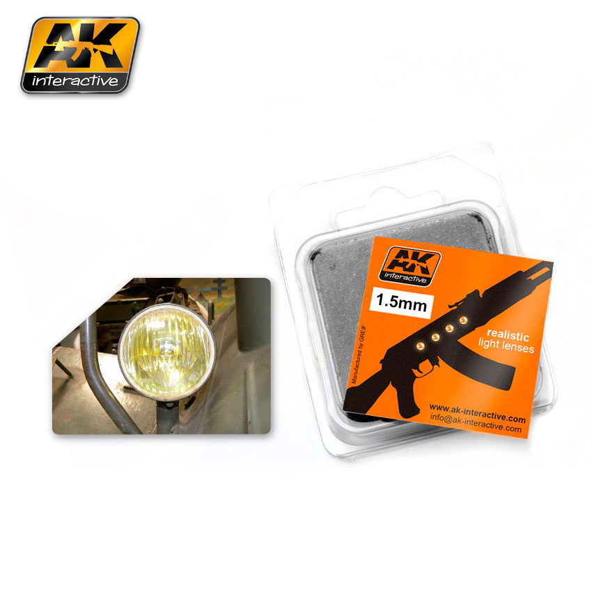 Линзы прозрачные желтые AMBER 1,5mm - AK-205