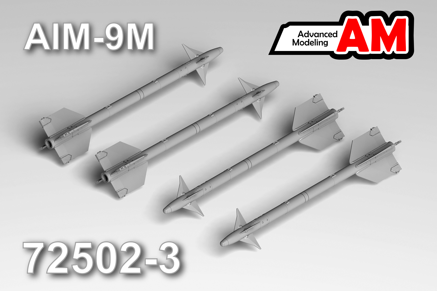 1:72 Авиационная управляемая ракета AIM-9M - amc 72502-3