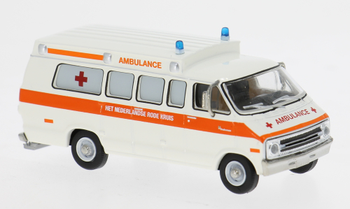 1:87 Dodge B 200 Ambulance, 1975, Nederlandse Rode Kruis - BRE18303