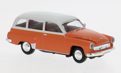 1:87 Wartburg 311 Kombi 1959, dunkelorange/hellgrau - BRE27194