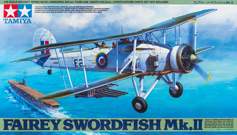 1:48 Сборная модель Fairey Swordfish Mk.II - 61099