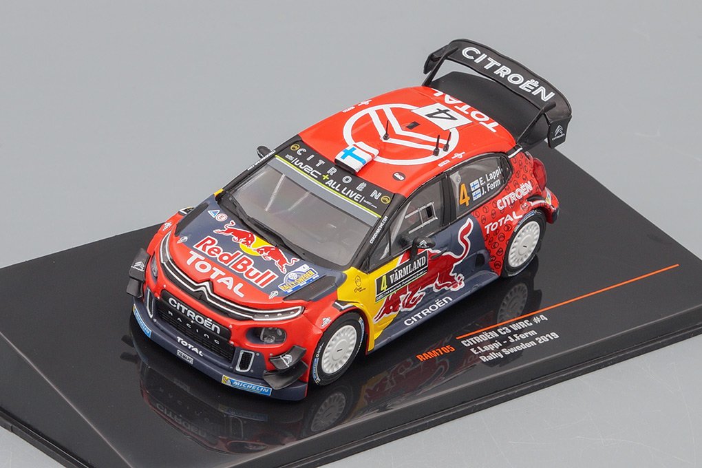 1:43 CITROEN C3 WRC #4 Lappi - Ferm Rally Sweden 2019, red - RAM705