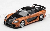 1:64 MAZDA - HAN'S RX-7 VEILSIDE FORTUNE 1997 - FAST & FURIOUS III TOKYO DRIFT - ORANGE BLACK - MGT01251-BL