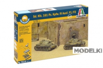 1:72 Сборная модель Танк Sd.Kfz.161 Pz.Kpfw.IV F1-F2 (2 быстросборные модели) - 7514