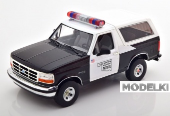 1:18 FORD Bronco Oklahoma Highway Patrol (1996), black white - 19114