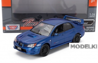 1:24 SUBARU Impreza Wrx Sti (2003) - Black Wheels, Blue Met - 73330BM