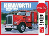 1:25 Сборная модель Kenworth 925 Tractor Coca-Cola, plastic modelkit, red - amts1286