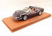 1:18 FERRARI DINO 246 GTS Spider Open Rooof Beige Interior (1972) - CON VETRINA - WITH SHOWCASE - P18152H-VET