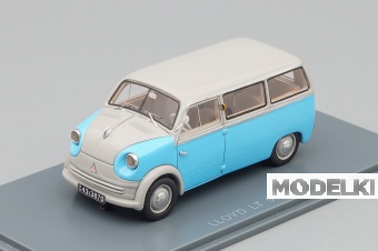 1:43 LLOYD LT500 (1955), blue / grey - NEO43870