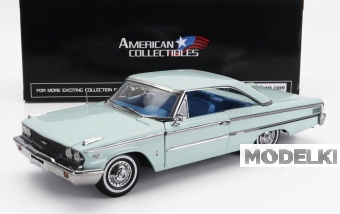 1:18 FORD Galaxie 500xl Hard-top Closed (1963), Glacier Blue - 01469