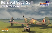 1:72 Сборная модель туристический самолет Percival Vega Gull 'military service' - DW72004
