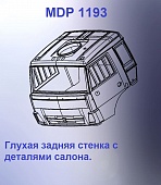 1:43 Кабина со спальником 'трасса'Евро 4 (стенка остеклением вк) - mdp1193