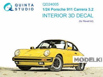 1:24 3D Декаль интерьера кабины Porsche 911 Carrera 3.2 (Revell) - QD24005