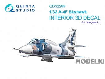 1:32 3D Декаль интерьера кабины A-4F Skyhawk (Hasegawa) - QD32299
