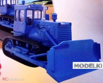 1:43 Т-130, Тракторы 136, синий - TRC136