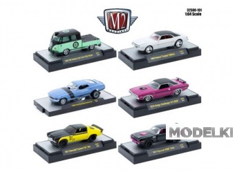 1:64 M2 Machines Auto-Thentics, серия 101, набор из 6 моделей - 32500-101~6
