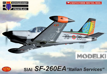 1:72 Сборная модель Самолёт SIAI SF-260EA „Italian Services“ - KPM0211
