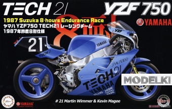 1:12 Сборная модель Yamaha YZF 750 Tech 21 1987 Suzuka 8 Hours Endurance Race - 14132
