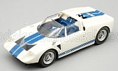 1:43 FORD GT40 Roadster X1 Presentation (1965), white / blue - TM43-69D