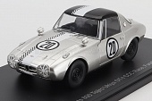 1:24 TOYOTA 800 Sports Gt-i N 20 Ccc Race Funabashi Circuit (1965) Tojiro Ukiya, Silver White - VQJ-USC201