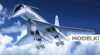 1:144 Сборная модель Советский сверхзвуковой пассажирский самолет Ту-144 - 14401-X1