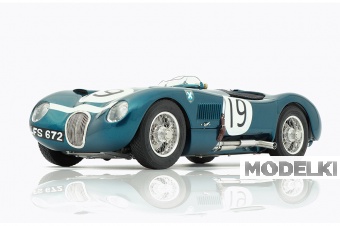 1:18 (Б/У) Jaguar C-Type, 1952 (blue) Ecurie Ecosse #19 Ian Stewart / Ninian Sandersson, Limited Edition 1500 - M-192-X1