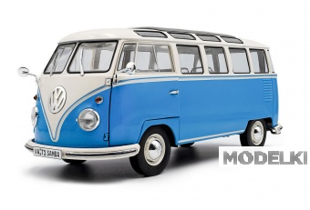 1:18 VOLKSWAGEN T1 Samba bus (1962), blue white - S1813401