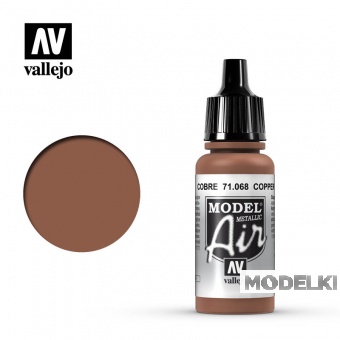 Краска акриловая `Model Air` Медь / Copper (Metallic) - 71068