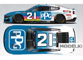 1:64 Ford Mustang #21 Josh Berry *PPG*, blue/white 2025 - C212561PPGJP