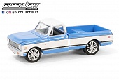 1:64 CHEVROLET C10 Super Cheyenne Custom Pickup (Palm Beach 2023) (1971), Blue - 37310E