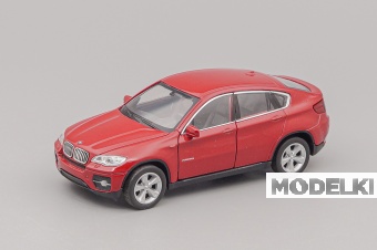 1:36 (Б/У) BMW X6, red - WLL009-X1