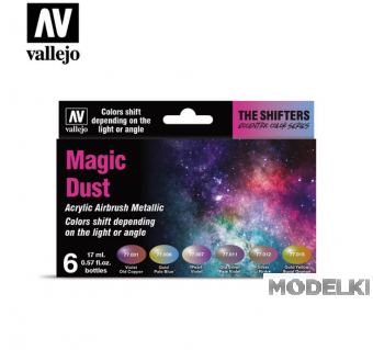 Набор красок MAGIC DUST 6х17 мл, хроматические оттенки - 77090