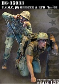 1:35 U.S.M.C. (6) Officer & RTO, Tet'68 / U.S.M.C. (6) Офицер и старший сержант, Тет'68 - B6-35033