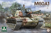 1:35 (Б/У) Сборная модель M60A1 U.S. Army Main Battle Tank + дополнение - 2132-X1