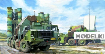 1:35 Сборная модель ракетная установка ПУ 5П85С с ракетами 48Н6Е ЗРК С-300 ПМУ 'Фаворит' - 01038