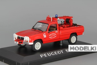 1:43 PEUGEOT 504 Pick Up 4х4 Pompiers (1979), red - 475450