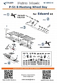 1:48 Маска окрасочная P-51B Wheel Bay (Eduard) - M48014